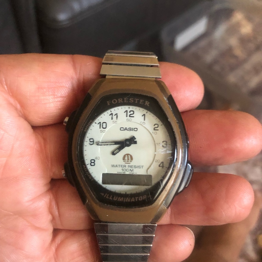 Casio Forester Illuminator with Silver and Black